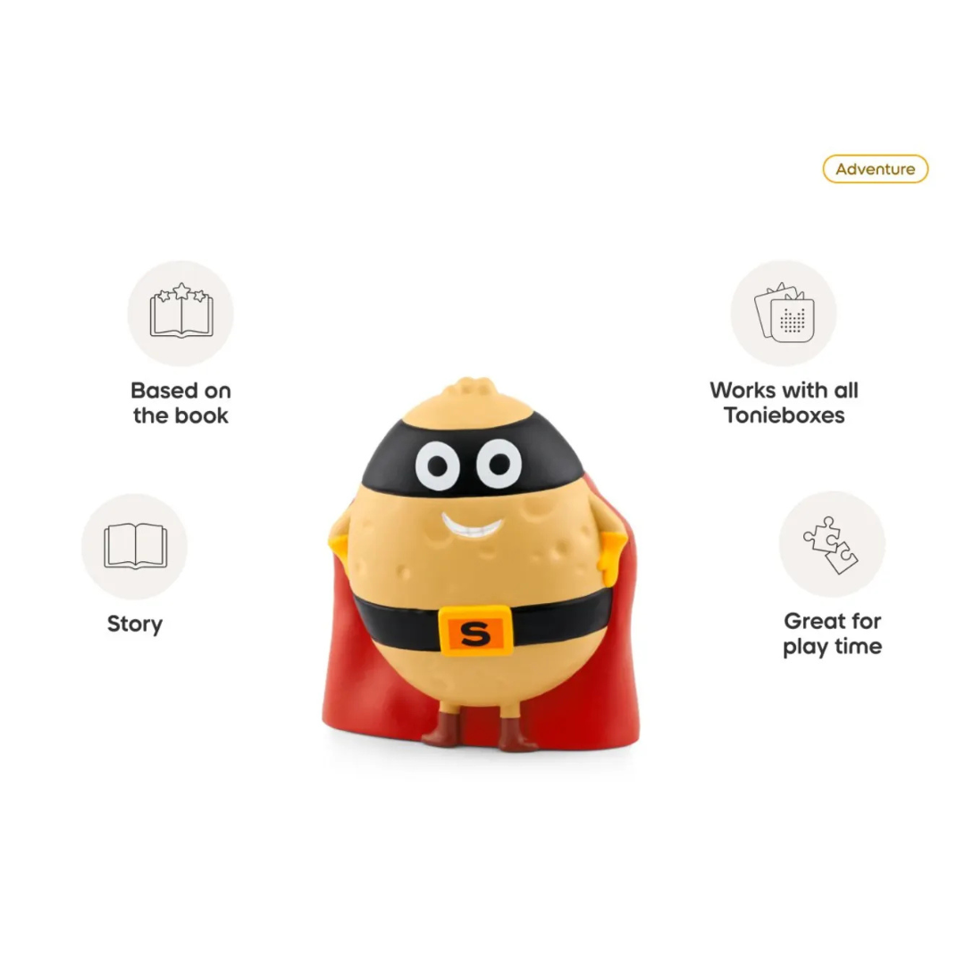 Toy figure with superhero costume on a white background