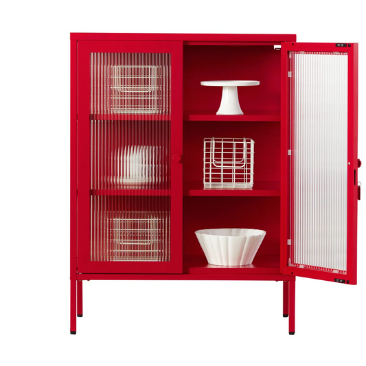 Red poppy cabinet