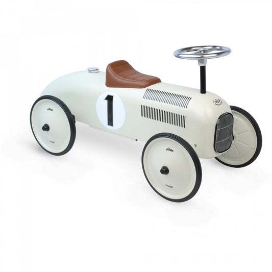 Ride on car with number 1 on the side