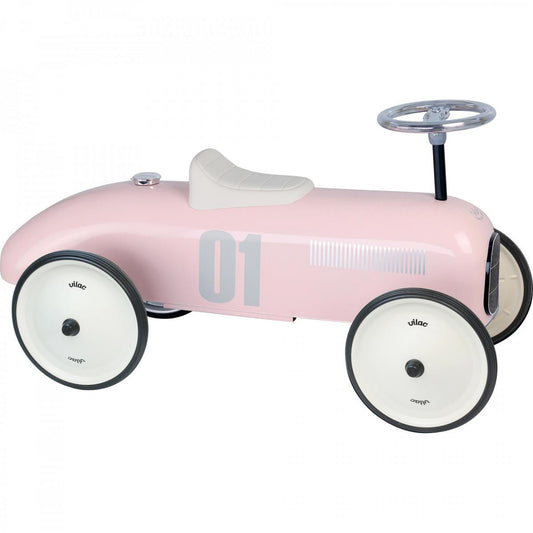 Children's toy car with number 01 on a white background
