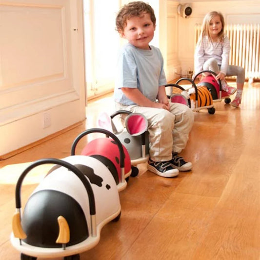 Lots of ride on toys with 2 children 