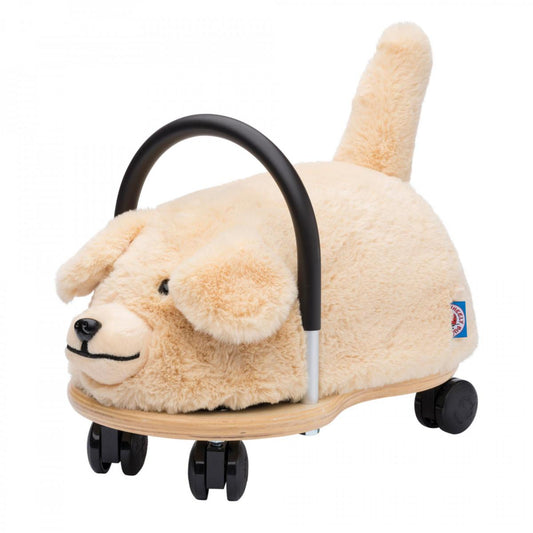 Plush dog ride on toy