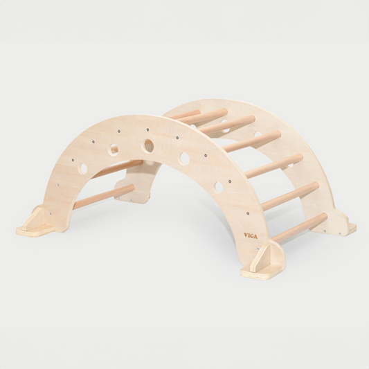 Wooden climbing arch