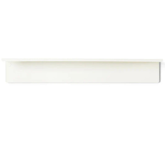 White rectangular object on a white background