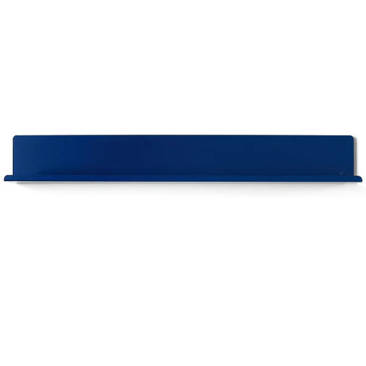 Navy blue shelf on a white background
