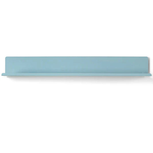 Rectangular light blue object on a white background