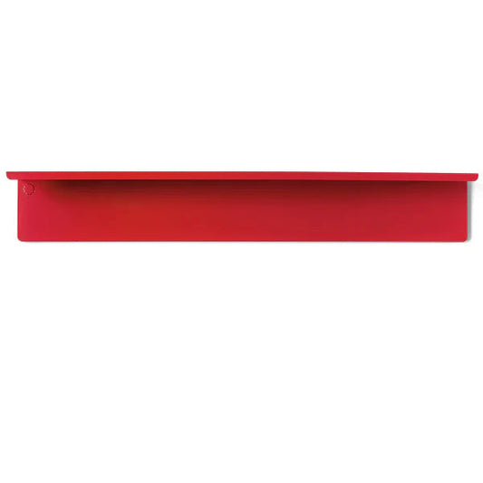 Red rectangular object on a white background