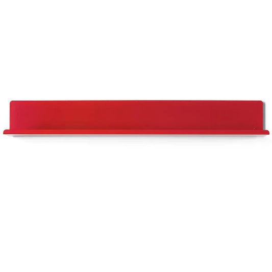Red rectangular object on a white background