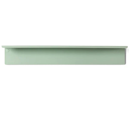 Light green shelf on a white background