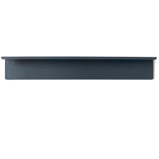 Dark blue shelf on a white background