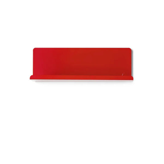 Poppy red shelf