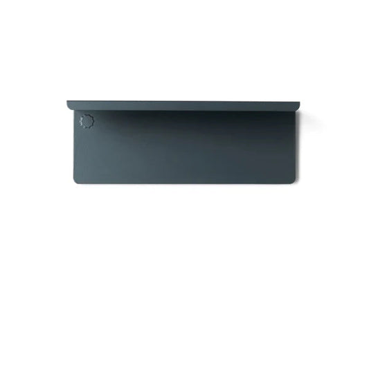 Black rectangular object on a white background